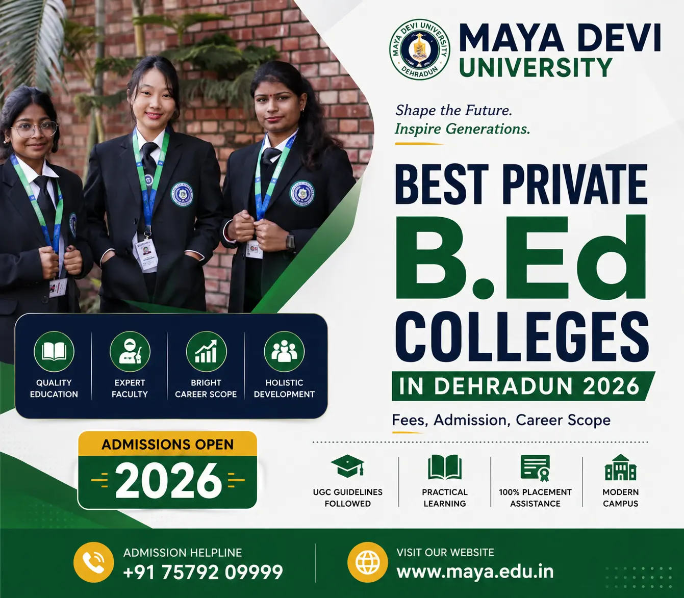 Best Private B.Ed Colleges in Dehradun: Admission, Fees, Eligibility, Entrance Exams & Career Scope (2026)