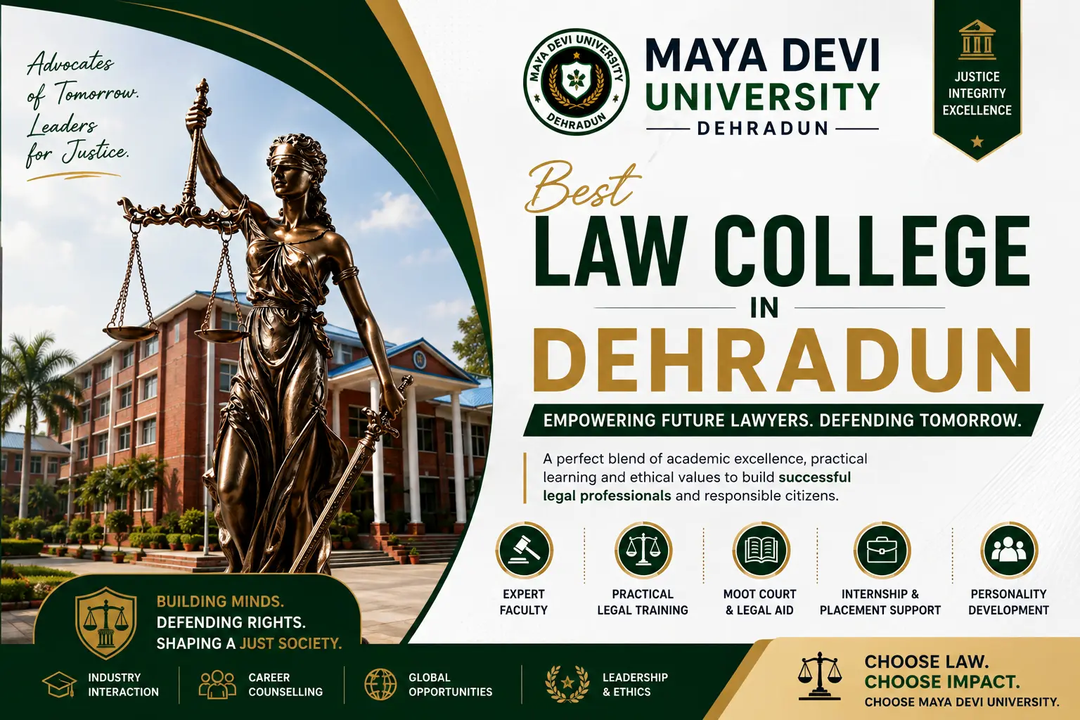 Justice in Action: The School of Law & Legal Studies at Maya Devi University
